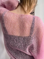 Women's Casual Elegant Sweater, Loose-Fit Solid Color Top
