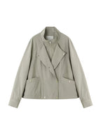 Women's Spring/Summer New Style Trench Coat 2-in-1 Look Loose Jacket Elegant Temperament Spring/Summer New Women's Raglan Sleeve Loose Casual Short Coat