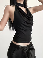 Retro Slim Halter Neck Suspender Top for Women, New Summer Style, Sweet And Cool Slim Fit Vest