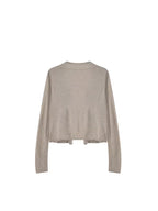 New Solid Color Cardigan Women'S Thin Sunscreen Outerwear Long Sleeve Top