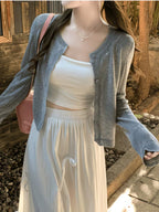 Women'S Ice Jacket, Summer Thin Outerwear Cardigan, Hollow-Out Sheer Shawl Top