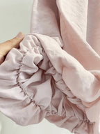 Summer New Pink Tie-String Off-Shoulder Sleeveless Vest Shirt Sweet Age-Reducing Short Puff Sleeve Blouse Top