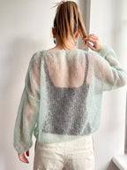 Women's Casual Elegant Sweater, Loose-Fit Solid Color Top