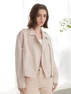 Womens Clothing Ladies Linen Jakets Spring Autumn Short Coats