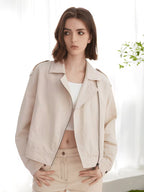 Womens Clothing Ladies Linen Jakets Spring Autumn Short Coats